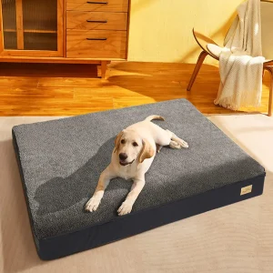Dog Bed Jumbo Pet Orthopedic Bed Memory Foam Base Crate Mattess